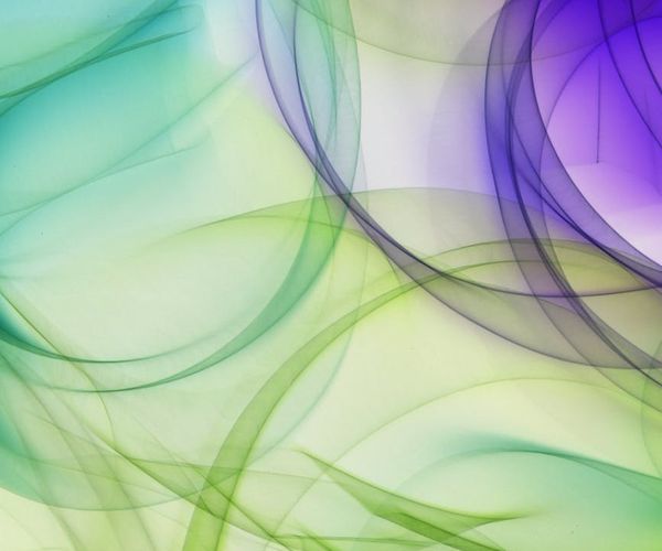 Flowing abstract shapes representing balance